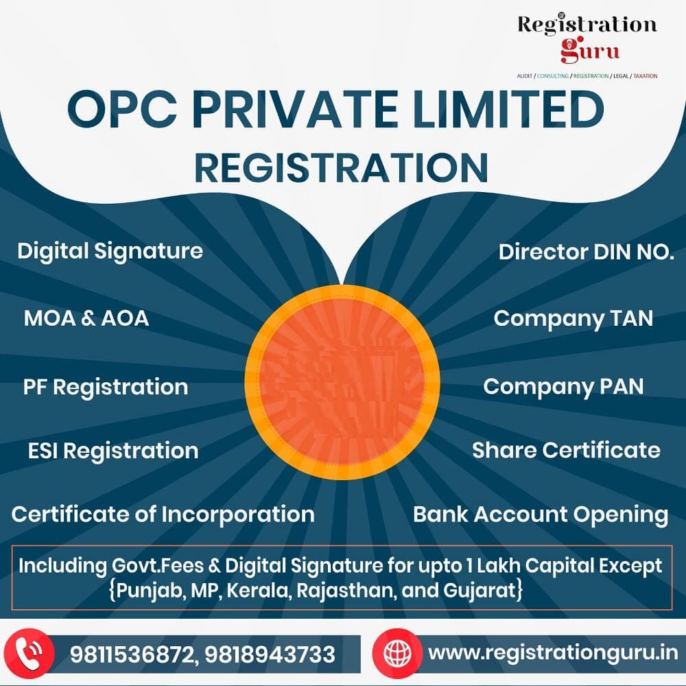 One Person company Registration